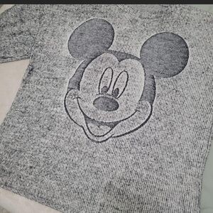 Disney Gray Crewneck Sweater with Mickey Mouse